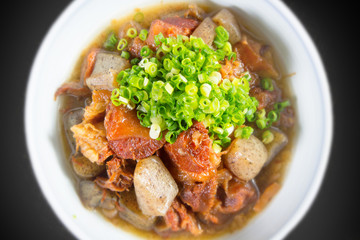 もつ煮込み　Stew Japanese food of the organ meat