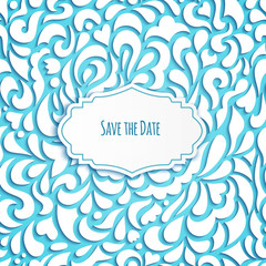 Beautiful floral invitation card