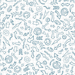 Seamless background with arrows