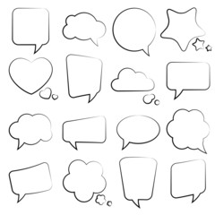 Fototapeta premium Set of speech bubbles