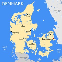 Denmark map