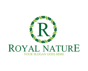 Royal Nature Flourish Leaf Initial