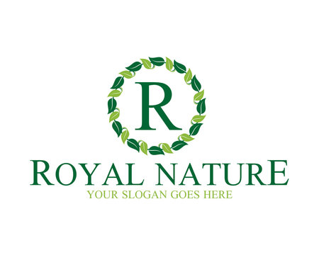 Royal Nature Flourish Leaf Initial