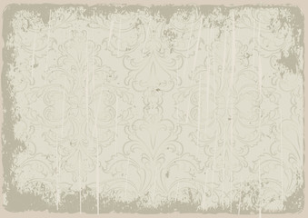 grunge background with vintage ornaments