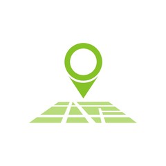 Icono mapa ubicación color FB © imaagio.stock