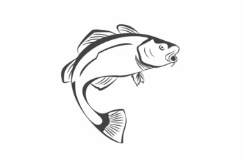 Naklejka premium Cod Fish