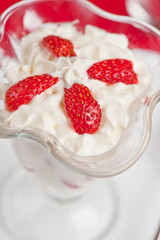 strawberry with cream