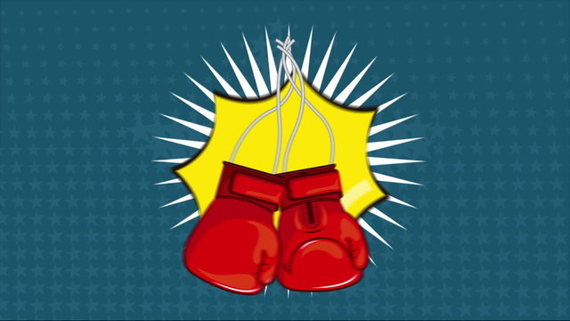 Boxing Gloves, Video animation, HD 1080