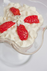 strawberry with cream
