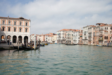 Vue sur le grand canal de Venise