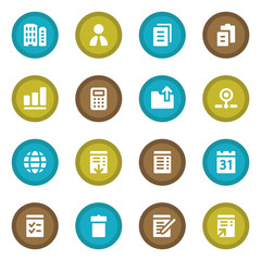 Office web icons set