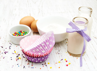 ingredients needed for baking cupcakes