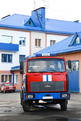 Fototapeta premium fire-engine vehicle