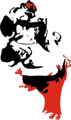 Portrait of flamenco dancer