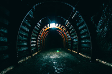 Ondergrondse tunnel in de mijn