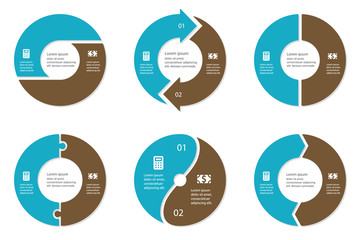 Circular infographic template for cycling diagram, graph, presen