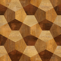 Abstract paneling pattern - seamless pattern - parquet flooring