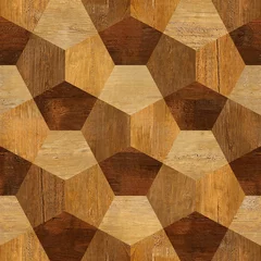Wall murals Wooden texture Abstract paneling pattern - seamless pattern - parquet flooring