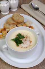 Mushroom soup puree