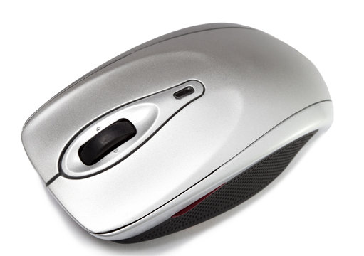 computer mouse on a white background..