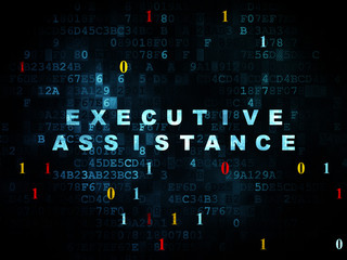 Obraz premium Business concept: Executive Assistance on Digital background