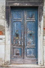 Fototapeta na wymiar Italian door knocker in the shape of a lion's head