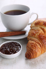 coffee and croissant