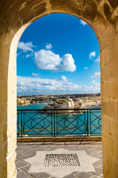 Harbor in Vallettain frame