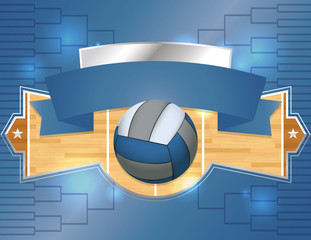 Volleyball Tournament Illustration