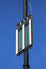 schwebendes Fassadenelement