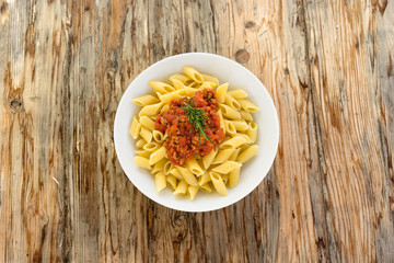 Mezze penne al ragù, Italian Pasta
