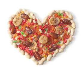 dried fruits background