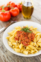 Mezze penne al ragù, Italian Pasta