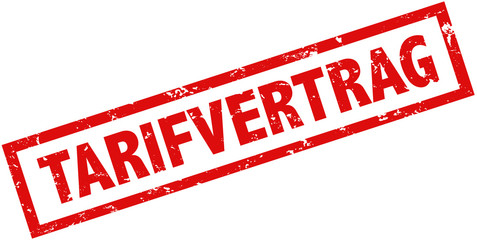 Tarifvertrag Stempel rot