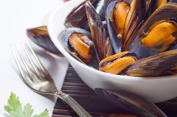 Fresh mussels
