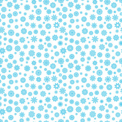 snowflake seamless pattern