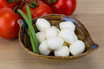 Mozzarella cheese balls