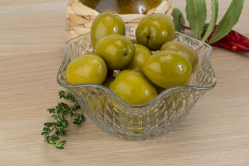 Green olives