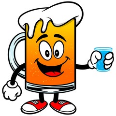 Beer Mascot with Water