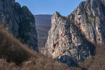 Rock Formation in Erma River Gorge, Serbia