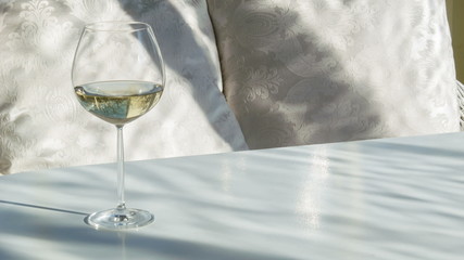 Glass of wine for relaxation - Powered by Adobe