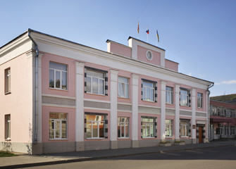 Fototapeta na wymiar Townhouse in Kimry. Tver Oblast. Russia