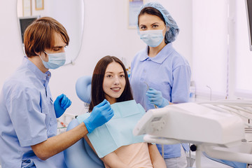 Obraz premium visit to the dentist