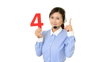 笑顔のオペレーター