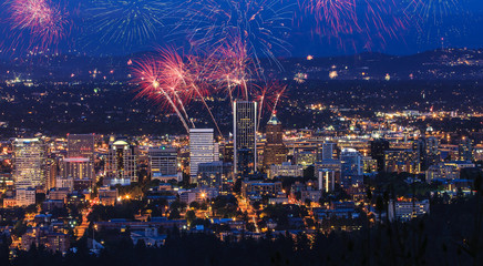 Portland Oregon, USA Fireworks