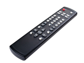 Black Remote control isolated on white background