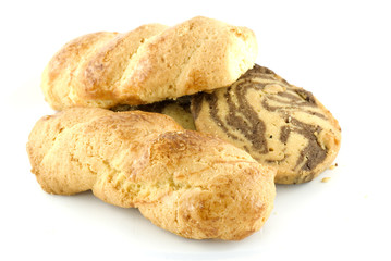 Cookies isolated on white background