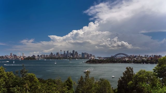 Timelapse of Sydney Harbour, CBD and Harbour Bridge