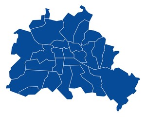 Fototapeta premium Map of Berlin