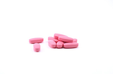 Obraz na płótnie Canvas Pink color supplementary food